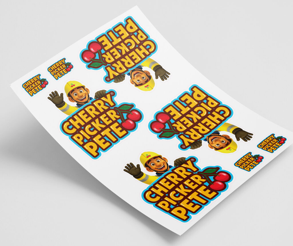 Pegatinas grandes del equipo Cherry Town